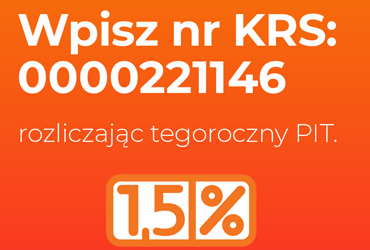 Przekaż 1,5% podatku Podopiecznym!
